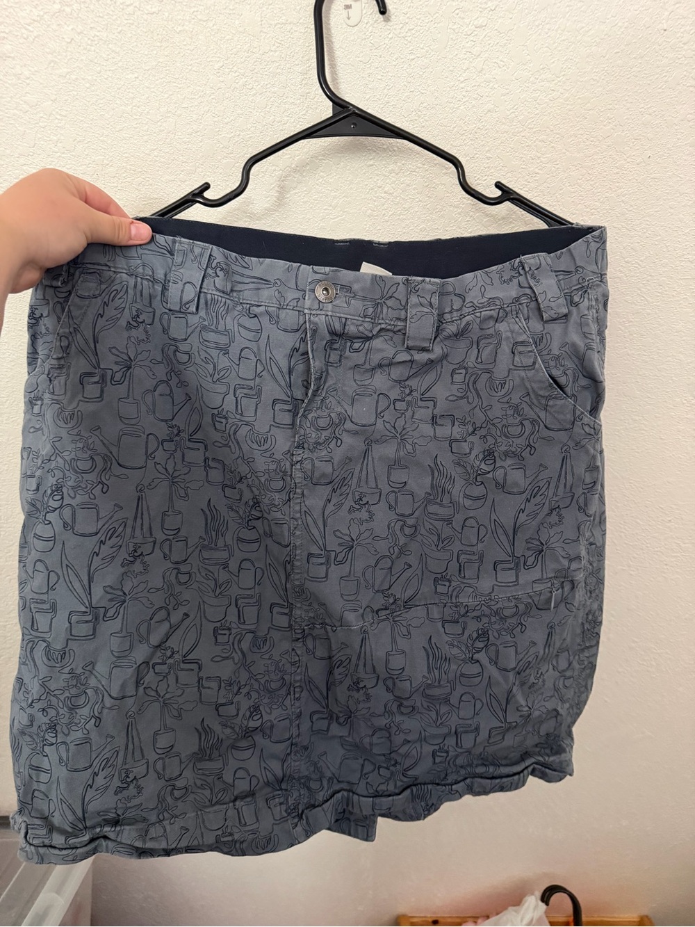 Gardening mini skort